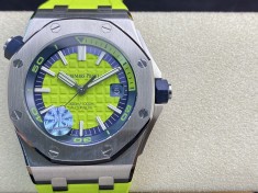 JF廠愛彼AP皇家橡樹15710 彩色系列42MM克隆正品機芯3120全自動機械高仿手錶  JF廠愛彼AP皇家橡樹15710 彩色系列42MM克隆正品機芯3120全自動機械高仿手錶