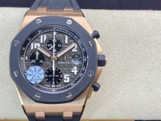 JF厂爱彼AP25940 可选其它颜色盘26170玫瑰金壳胶圈 直径42mm 搭载7750计时机芯复刻手表  JF厂爱彼AP25940 可选其它颜色盘26170玫瑰金壳胶圈 直径42mm 搭载7750计时机芯复刻手表