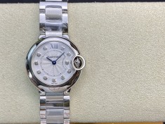 V6廠最新版V7版 一表一卡一編碼高仿卡地亞藍氣球小號直徑28mm瑞士157石英機芯複刻手錶