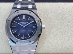 XF廠愛彼AP皇家橡樹15202 IP超薄“煙熏藍”定制限量版39MM高仿手錶