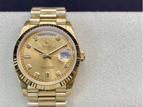 EW Factory廠V2升級版高仿勞力士Rolex星期日志型36MM配3255機芯複刻手錶 EW Factory廠V2升級版高仿勞力士Rolex星期日志型36MM配3255機芯複刻手錶