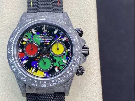 JH廠高仿勞力士碳纖維表殼宇宙計時迪通拿系列7750機芯40MM複刻手錶  JH廠高仿勞力士碳纖維表殼宇宙計時迪通拿系列7750機芯40MM複刻手錶