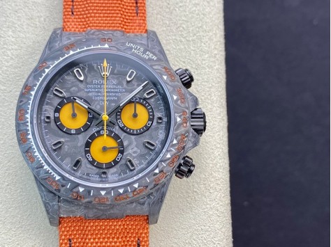 JH廠高仿勞力士碳纖維表殼宇宙計時迪通拿系列7750機芯40MM複刻手錶  JH廠高仿勞力士碳纖維表殼宇宙計時迪通拿系列7750機芯40MM複刻手錶