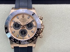 N廠V3升級版高仿勞力士 玫瑰金迪通拿系列4130機芯40MM複刻手錶  N廠V3升級版高仿勞力士 玫瑰金迪通拿系列4130機芯40MM複刻手錶