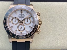 N廠V3升級版高仿勞力士 玫瑰金迪通拿系列4130機芯40MM複刻手錶  N廠V3升級版高仿勞力士 玫瑰金迪通拿系列4130機芯40MM複刻手錶