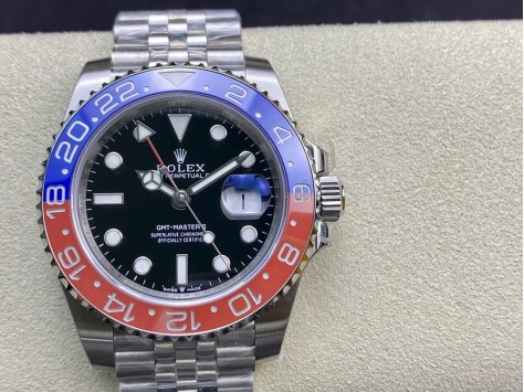 VR Factory廠高仿勞力士格林尼治GMT系列百事/可樂圈3186機芯40MM複刻手錶  VR Factory廠高仿勞力士格林尼治GMT系列百事/可樂圈3186機芯40MM複刻手錶