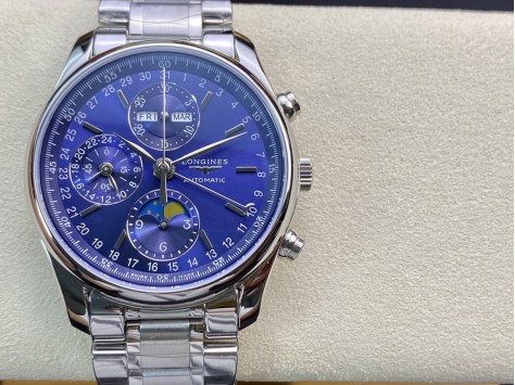 YL廠高仿浪琴名匠八針L2.773.4.78.6月相 搭載7751自動計時機械機芯42MM複刻手錶  YL廠高仿浪琴名匠八針L2.773.4.78.6月相 搭載7751自動計時機械機芯42MM複刻手錶