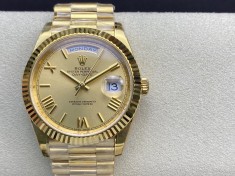 N廠出品 勞力士 全金色 星期日志型 40mm V3版 3255機芯高仿手錶  N廠出品 勞力士 全金色 星期日志型 40mm V3版 3255機芯高仿手錶