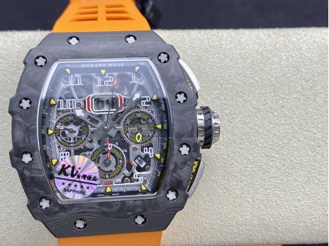 KV臺灣廠複刻理查德米爾RM-011鍛造碳纖維計時系列高仿手錶 KV臺灣廠複刻理查德米爾RM-011鍛造碳纖維計時系列高仿手錶