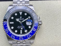VR廠複刻勞力士黑藍圈格林尼治系列GMT針3186機芯40MM高仿手錶