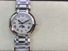 GS廠浪琴表心月系列月相腕表瑞士石英機芯31MM複刻手錶