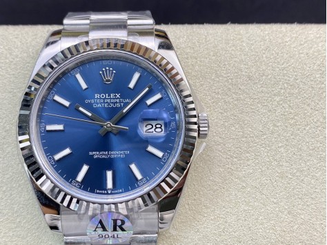 AR廠勞力士ROLEX  DATEJUST進口＂904L＂日誌型2824機芯41MM系列126334複刻手錶