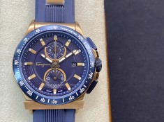 高仿菲拉格慕 復古銅色電鍍搭配土豪金原裝計時石英機芯44MM複刻手錶  高仿菲拉格慕 復古銅色電鍍搭配土豪金原裝計時石英機芯44MM複刻手錶