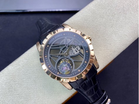 JB廠高仿羅傑杜彼陀飛輪王者系列V2升級版白殼RDDBEX0393（金殼RDDBEX0392）複刻手錶
