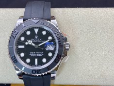 GM廠複刻勞力士新款白遊艇遊艇名仕型系列YM白金殼陶瓷圈膠帶版尺寸3235機芯42MM一比一複刻手錶  GM廠複刻勞力士新款白遊艇遊艇名仕型系列YM白金殼陶瓷圈膠帶版尺寸3235機芯42MM一比一複刻手錶