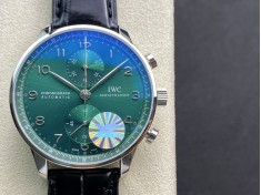 客訂鱷魚皮帶YL廠高仿萬國IWC 葡萄牙系列葡計透底 150周年計時複刻手錶