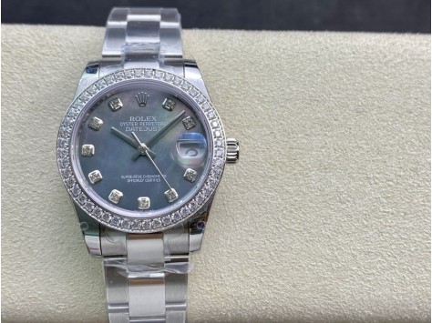 稀缺款 BP臻品高仿勞力士女裝日誌型系列178384腕表2836機芯31MM複刻手錶  稀缺款 BP臻品高仿勞力士女裝日誌型系列178384腕表2836機芯31MM複刻手錶