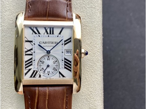 TW廠CARTIER高仿卡地亞劉德華同款坦克系列Cal.1904MC自動機械男表34MM複刻手錶 TW廠CARTIER高仿卡地亞劉德華同款坦克系列Cal.1904MC自動機械男表34MM複刻手錶