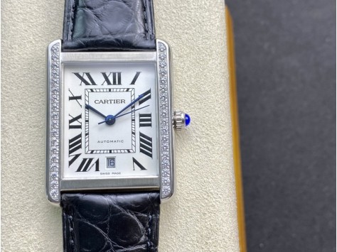 TW廠高仿卡地亞男款坦克系列W5200027腕表9015機芯31MM複刻手錶 TW廠高仿卡地亞男款坦克系列W5200027腕表9015機芯31MM複刻手錶