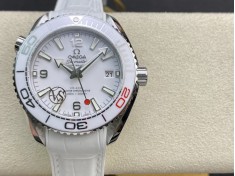 VS廠全新推出女士腕表高仿歐米茄白陶瓷海洋宇宙600米39.5mm複刻手錶