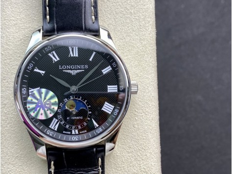 AG廠高仿浪琴月相名匠系列L2.909.4.78.3定制版L899機芯複刻手錶 AG廠高仿浪琴月相名匠系列L2.909.4.78.3定制版L899機芯複刻手錶