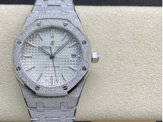 JH Factory複刻愛彼 AP皇家橡樹系列15454BC霜金腕表37mm複刻手錶