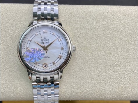 MKS廠高仿歐米茄女蝶飛經典女款系列9015機芯32MM複刻手錶