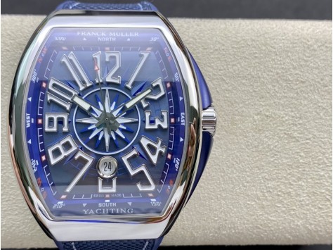 ZF廠高仿法穆蘭MEN'S COLLECTION系列V45藍遊艇複刻手錶