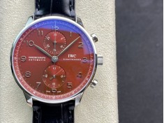 YL Factory 高仿萬國IWC 紅盤透底葡計69355機芯機械41MM高仿手錶