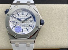 JF精品高仿愛彼AP皇家橡樹15710系列白陶瓷搭載複刻原版3120機芯複刻手錶