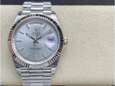EW Factory最新力作V2升級版高仿勞力士Rolex星期日志型3255機芯40mm複刻手錶