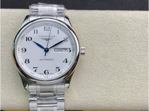 KY出品高仿浪琴名匠雙日曆系列2836機芯38.5MM複刻手錶  KY出品高仿浪琴名匠雙日曆系列2836機芯38.5MM複刻手錶