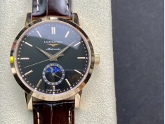 TWS台湾厂最新力作浪琴Longines经典复古系列1832型号机械男表:L4.826.4.92.2月相腕表  TWS台湾厂最新力作浪琴Longines经典复古系列1832型号机械男表:L4.826.4.92.2月相腕表