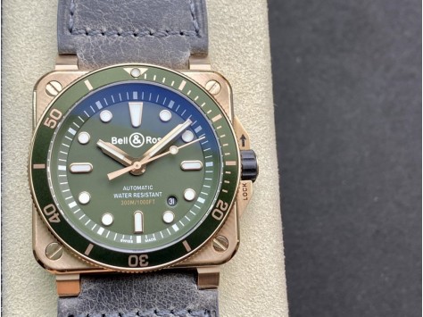 仿表BR廠柏萊仕Bell&Roas首款方形潛水腕表DiverBR03-92 Diver潛水腕表複刻手錶