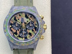 JH廠手錶仿表勞力士宇宙計時迪通拿系列之碳纖維定制版4130機芯,N廠手錶