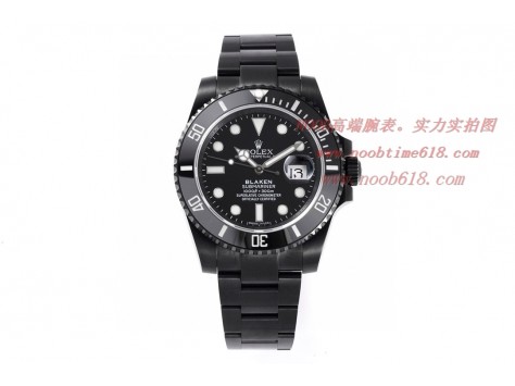 改裝手錶BLAKEN勞力士 Rolex 碳黑鋼皇水鬼系列,N廠手錶