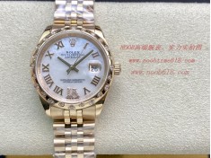 仿錶Rolex勞力士蠔式恒動日誌型31mm 搭配2236機芯,N廠手錶