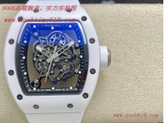 仿錶ZF Factory2021網紅爆款理查德米爾RM055白陶瓷系列複刻手錶