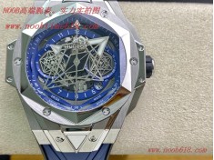 複刻手錶,Hublot恒寶宇舶計時機械款劍鋒全新Big Bang Sang Bleu II 刺青腕表