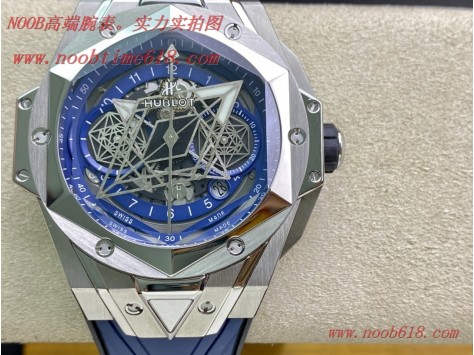 複刻手錶,Hublot恒寶宇舶計時機械款劍鋒全新Big Bang Sang Bleu II 刺青腕表