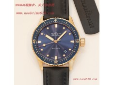複刻手錶,藏不住的尊貴GF寶珀五十尋系列緞面磨砂電鍍特調K金色精鋼表殼複刻手錶