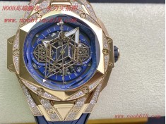 Hublot恒寶宇舶計時機械款劍鋒全新Big Bang Sang Bleu II 刺青腕表