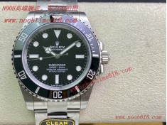 仿表,Clean厂C厂劳力士rolex 124060 submariner 无历黑水鬼41MM仿表