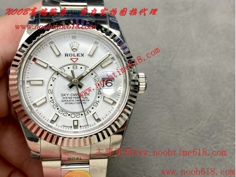 仿錶,ZF工廠利器(V2重金屬版推薦) 配重量可達到與正品銖兩悉稱ROLEX勞力士 天行者 Sky-Dweller史上最複雜勞力士腕表仿錶