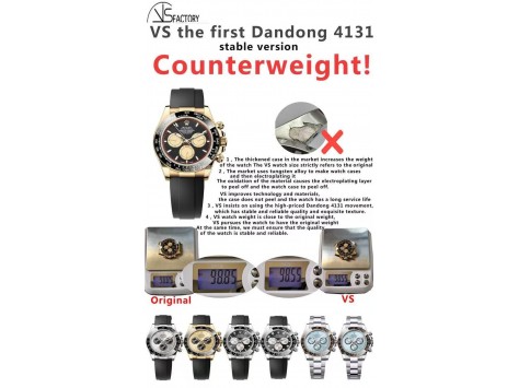 VS factory Rolex DAYTONA 4131 Cocp WATCH,加重量的vs工廠勞力士迪通拿4131機芯40mm仿錶 VS factory Rolex DAYTONA 4131 Cocp WATCH,加重量的vs工廠勞力士迪通拿4131機芯40mm仿錶